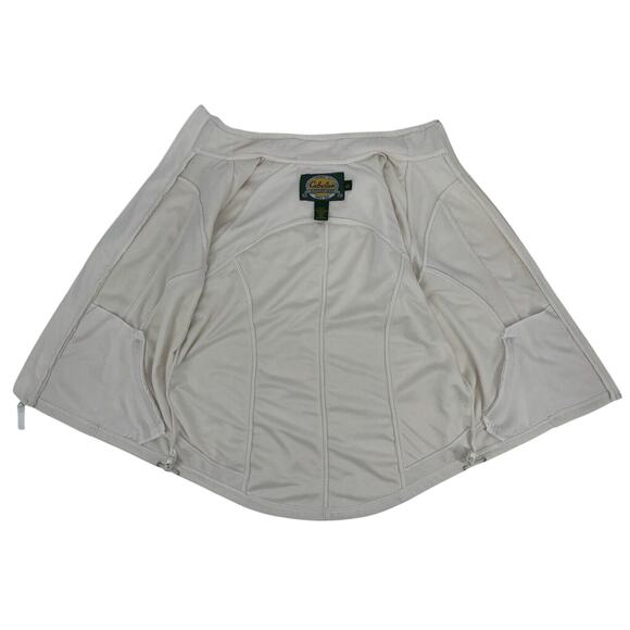 CABELA'S Women's Fleece Vest Cream Large Full Zip Pockets Outdoors Winter EUC - Picture 11 of 13